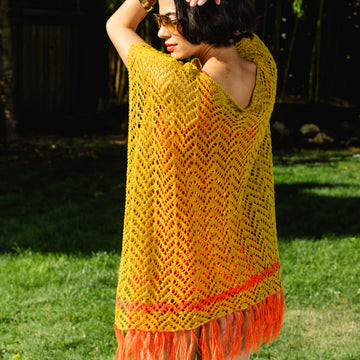 Sunspill Poncho in Berroco Modern Linen Knitting Pattern