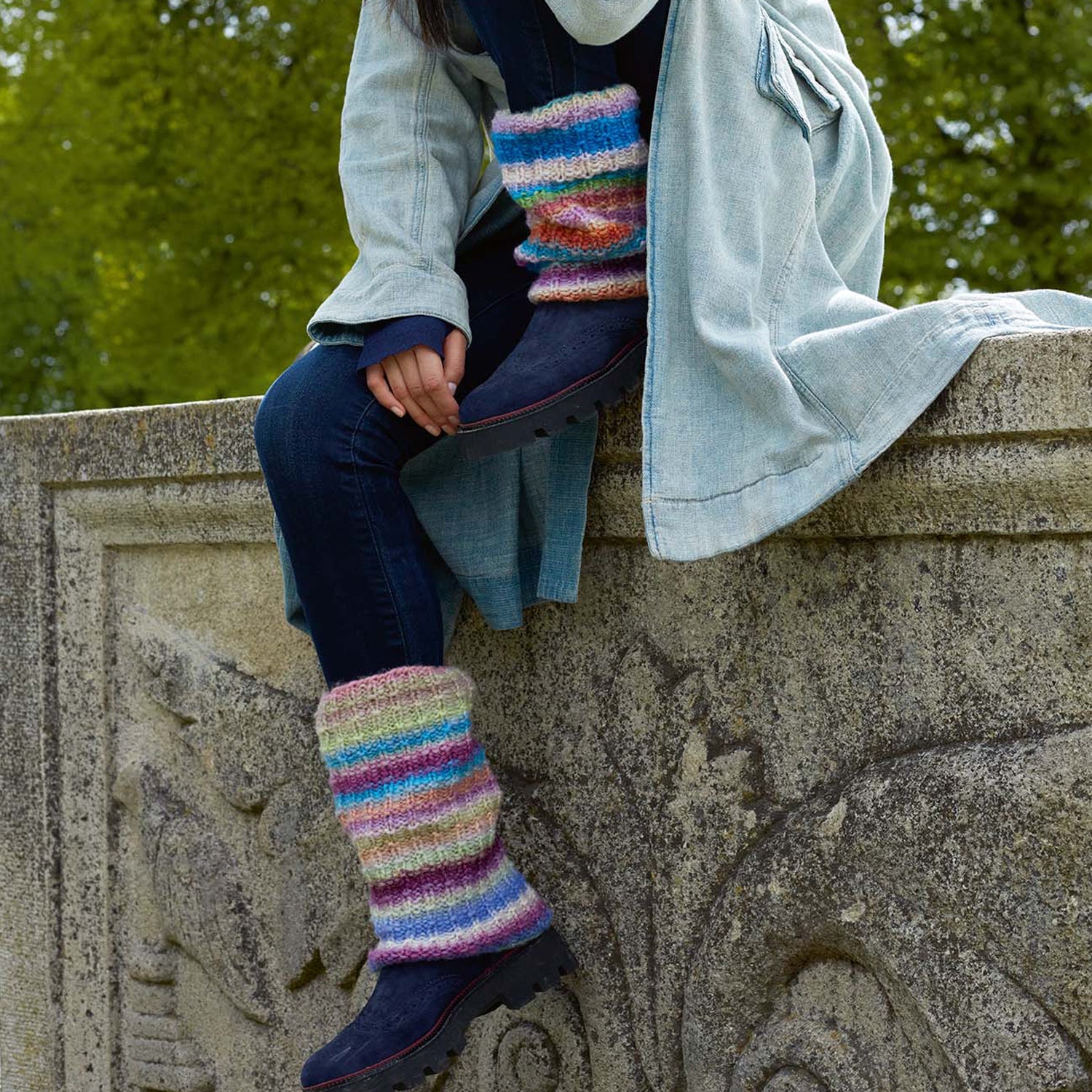 Lang Leg Warmers Accessory Knitting Pattern