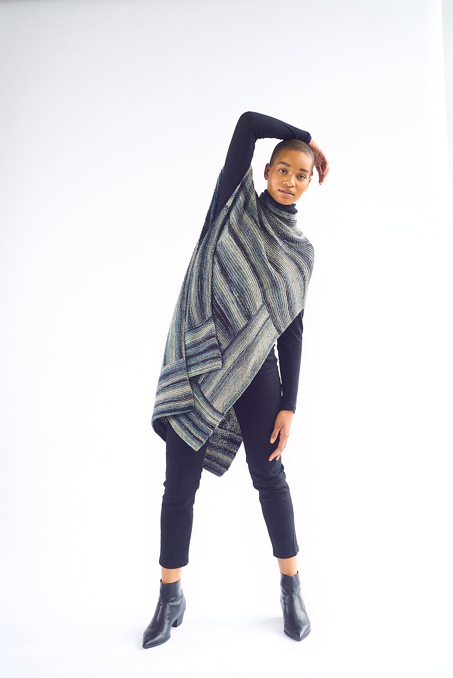 Marjoram Poncho Cape Knitting Pattern