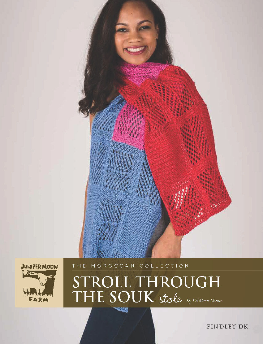 Stroll Through The Souk Stole in Juniper Moon Farm Findley DK