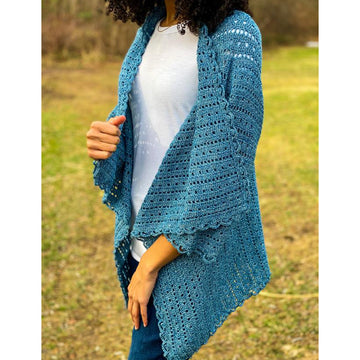 Plymouth Yarn Crochet Waterfall Cardigan Pattern