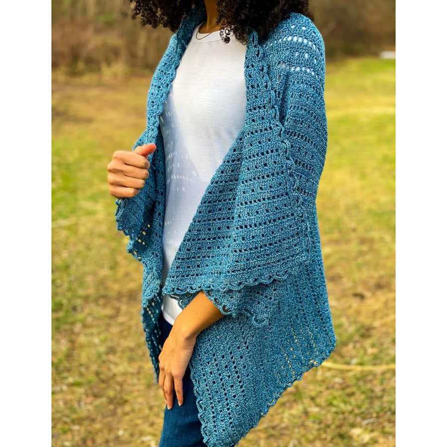 Plymouth Yarn Crochet Waterfall Cardigan Pattern