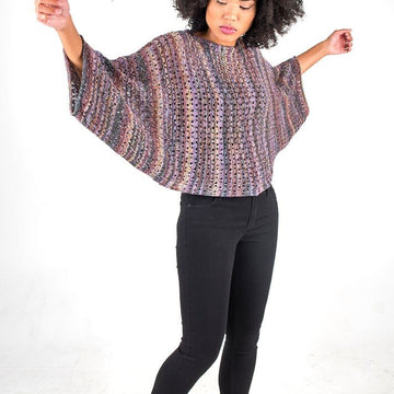Sierra Poncho in Berroco Summer Sesame PDF