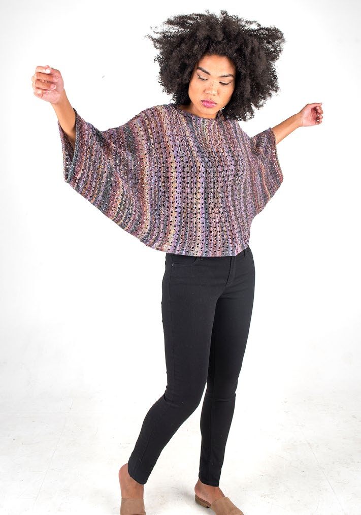 Sierra Poncho in Berroco Summer Sesame PDF