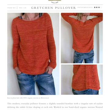 Swans Island Gretchen Pullover Jumper Knitting Pattern