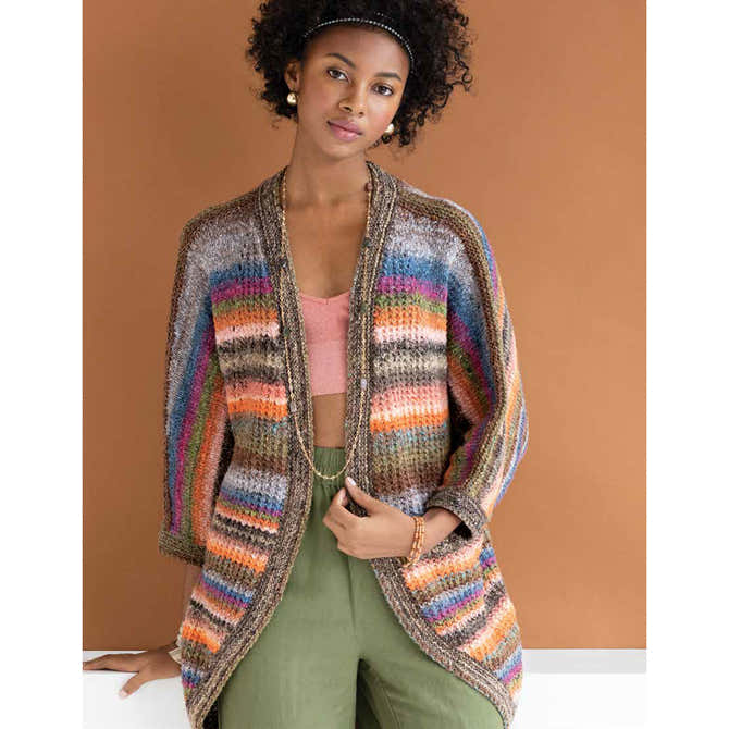 Noro Ocean Sunset Cardi Cardigan Knitting Pattern