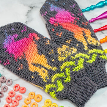 Unicorn Crochet Mittens