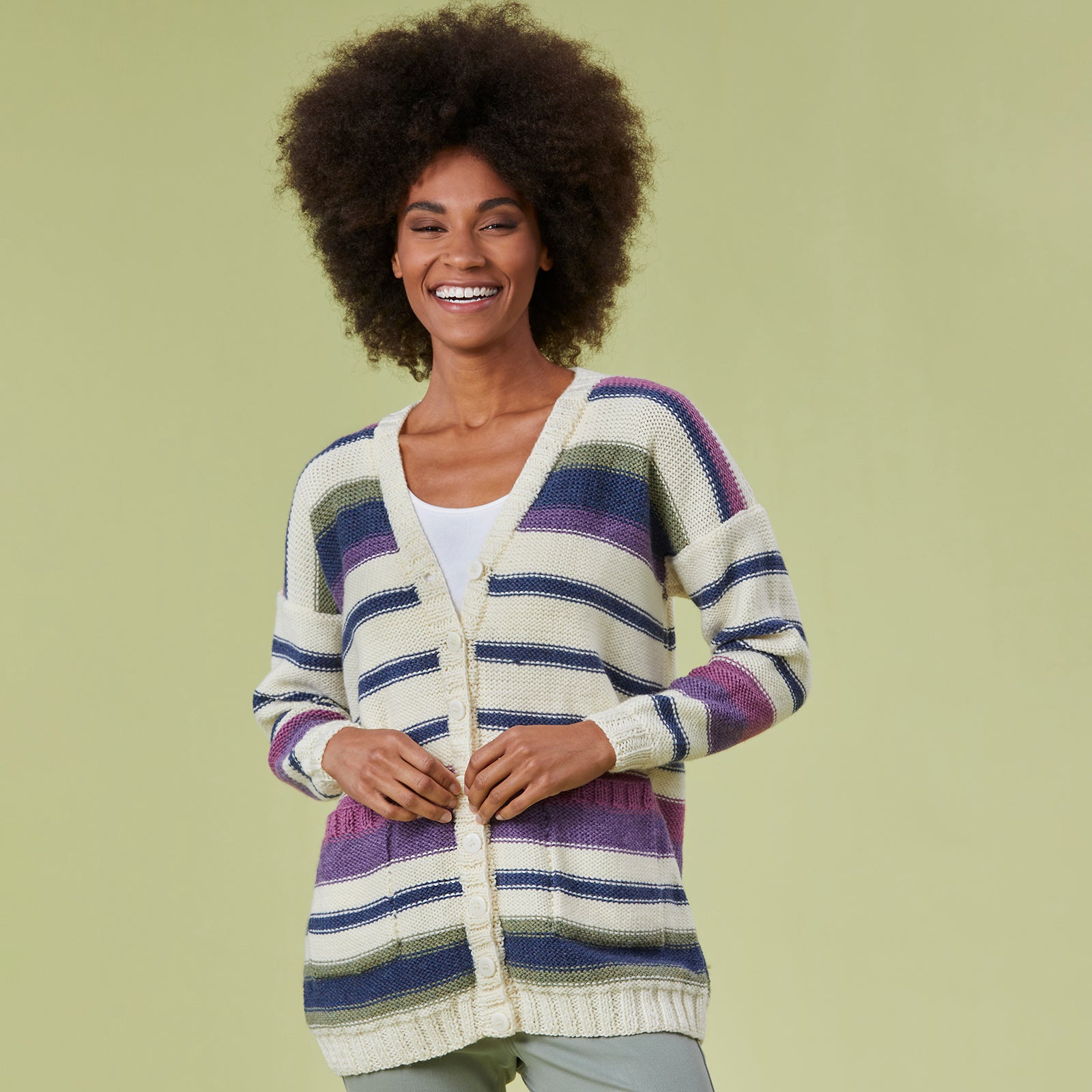 Tahki Yarns Cape May Cardigan Knitting Pattern