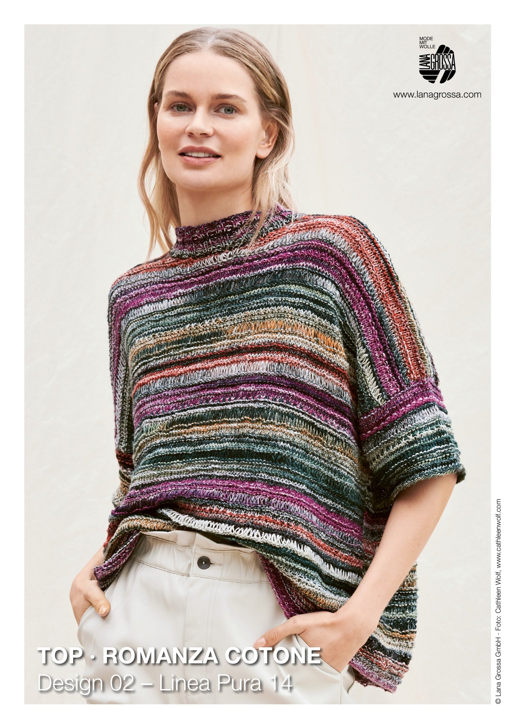 Lana Grossa Top Jumper Knitting Pattern