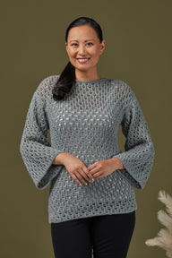 Valley Yarns Kohl Lace Pullover Knitting Pattern