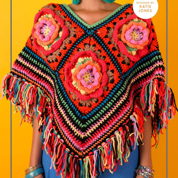 Paintbox Yarns Flower Patch Poncho (Free)