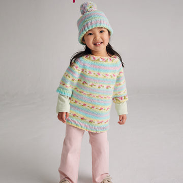 Hayfield New Blooms Poncho & Hat Cape Knitting Pattern