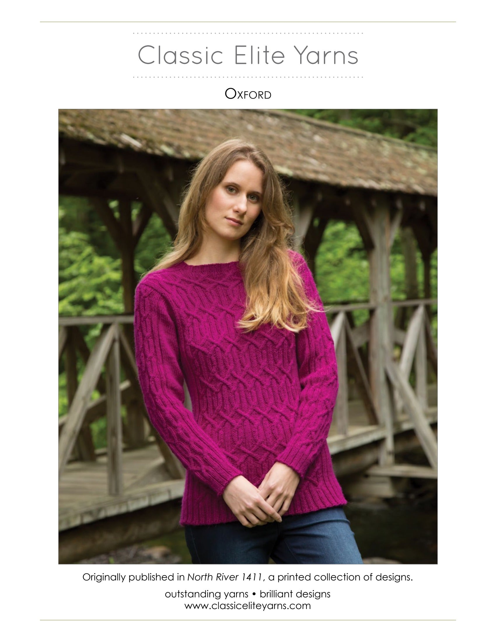 Classic Elite Yarns Oxford Jumper Knitting Pattern