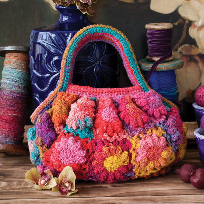 Noro Flower Blossom Purse Bag Crochet Pattern