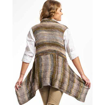 Trendsetter Yarns 5600C Fleur - A-Line Rib Swing Vest or Cardigan PDF
