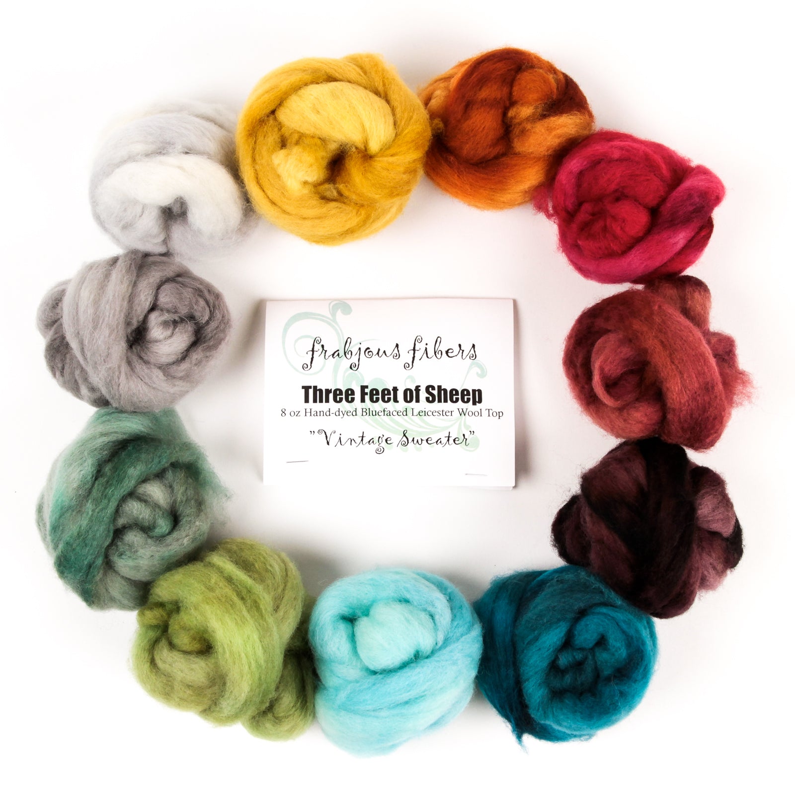 Frabjous Fibers Three Feet of Sheep BFL Yarn - Wool