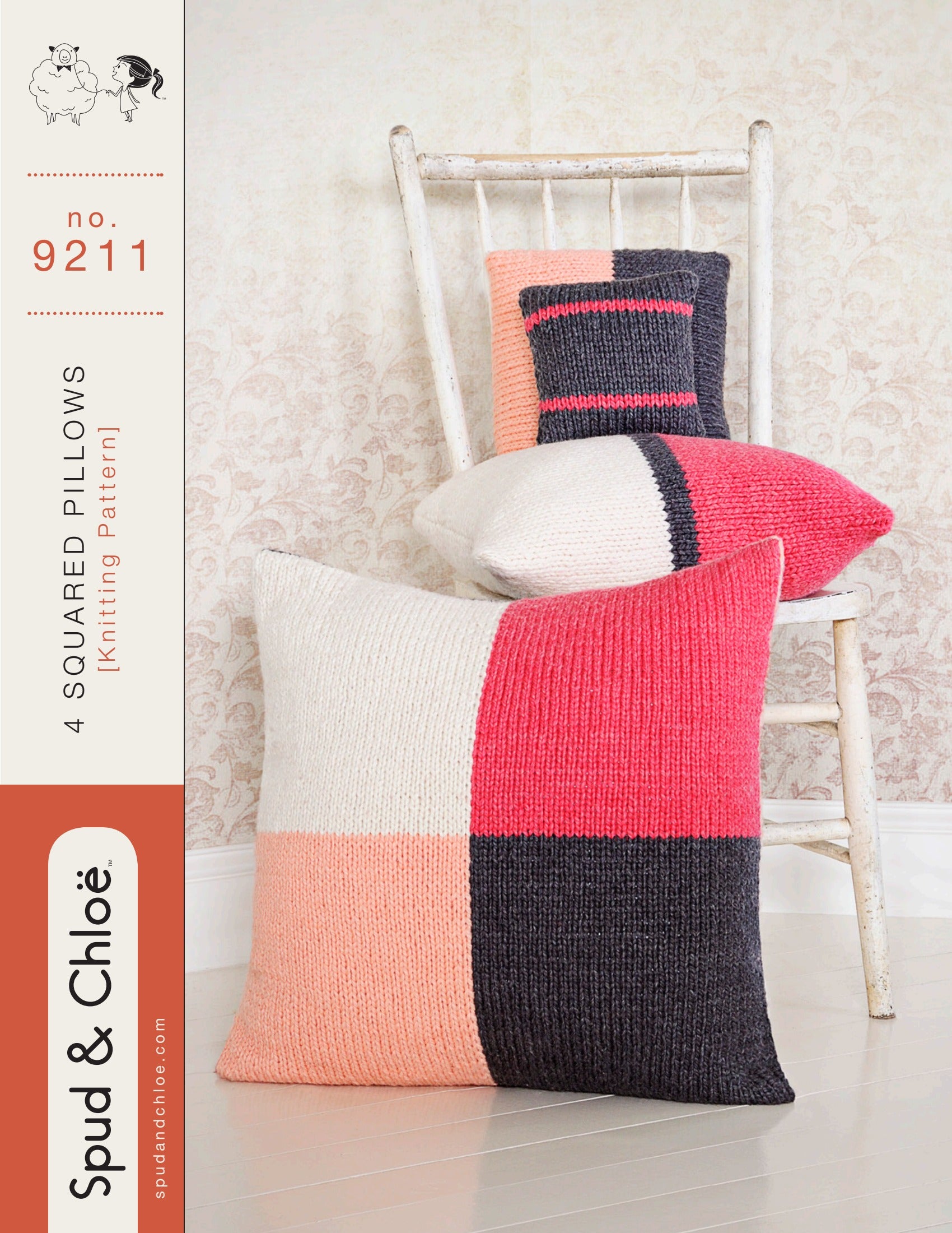 Squared Pillows Homeware Knitting Pattern