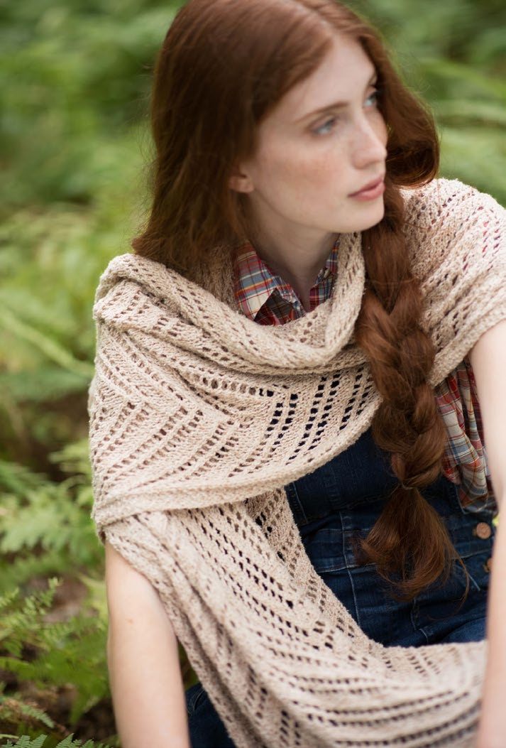 Spruce Head Stole Wrap Knitting Pattern