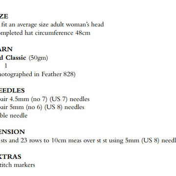 Maggie Hat in Rowan Kid Classic - RTP007-00008-ENP - PDF