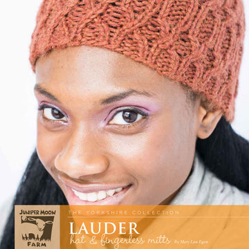 Lauder Hat & Fingerless Mitts in Juniper Moon Herriot Great - PDF
