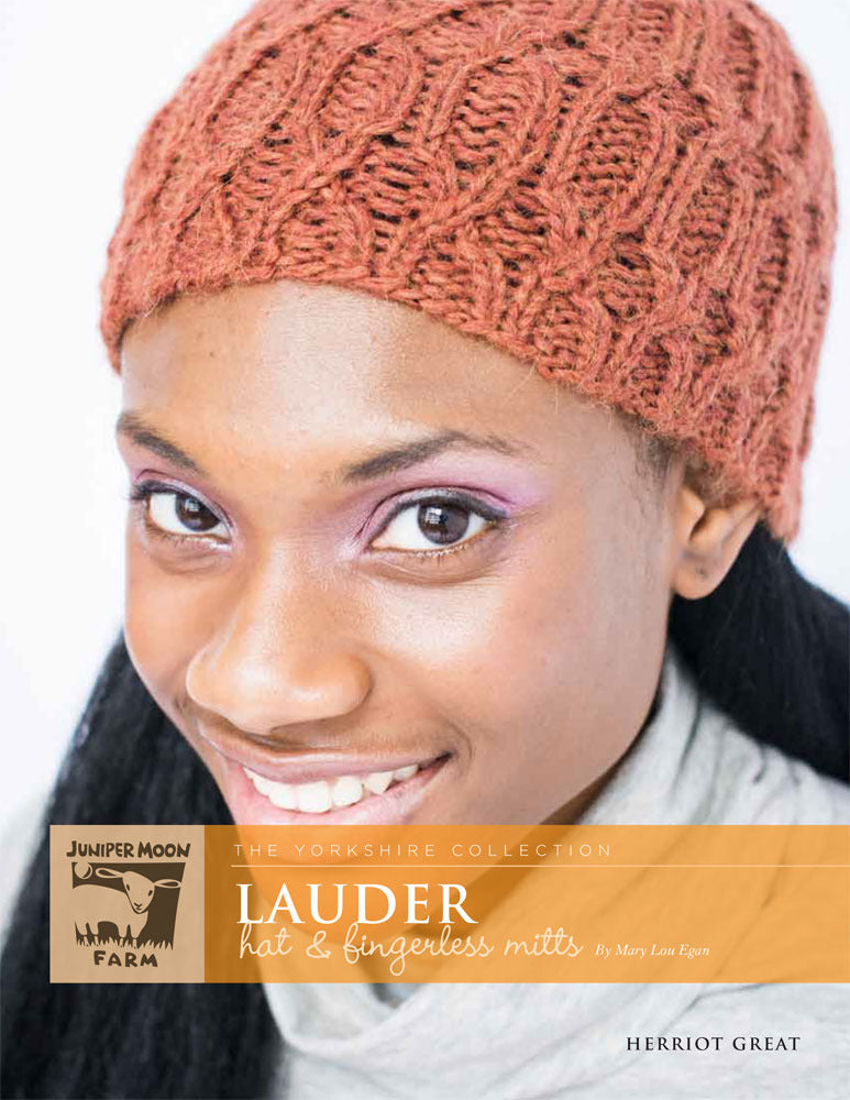 Lauder Hat & Fingerless Mitts in Juniper Moon Herriot Great - PDF