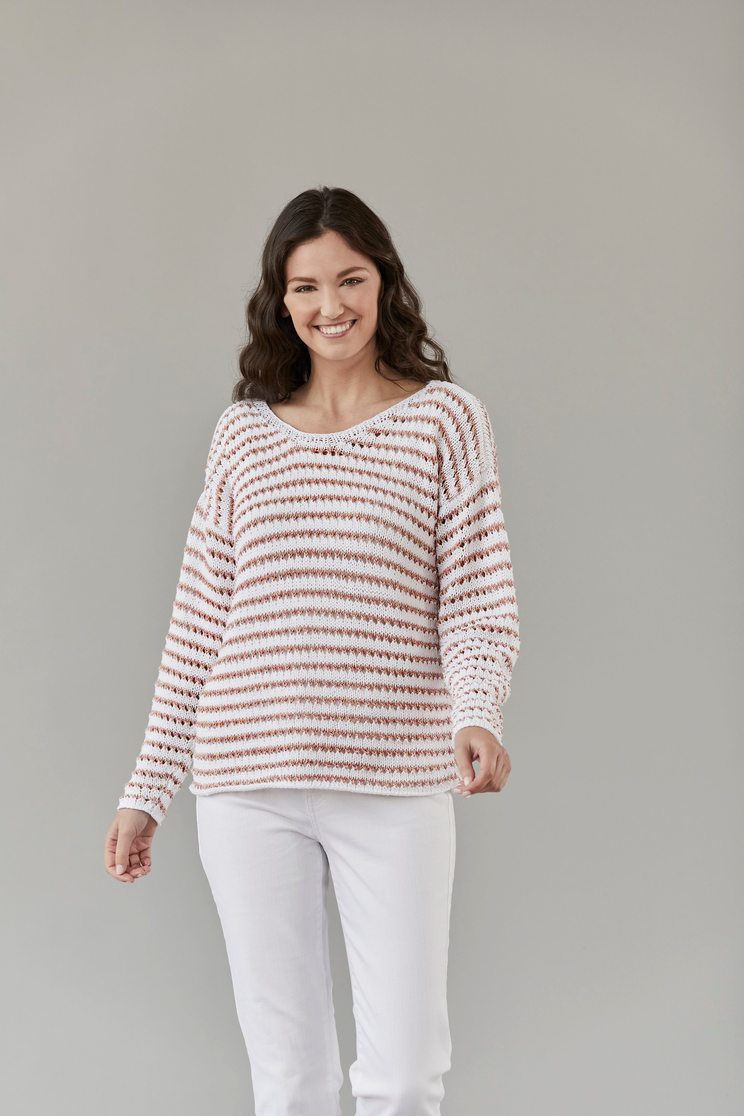 Tahki Yarns Poplar Pullover Knitting Pattern