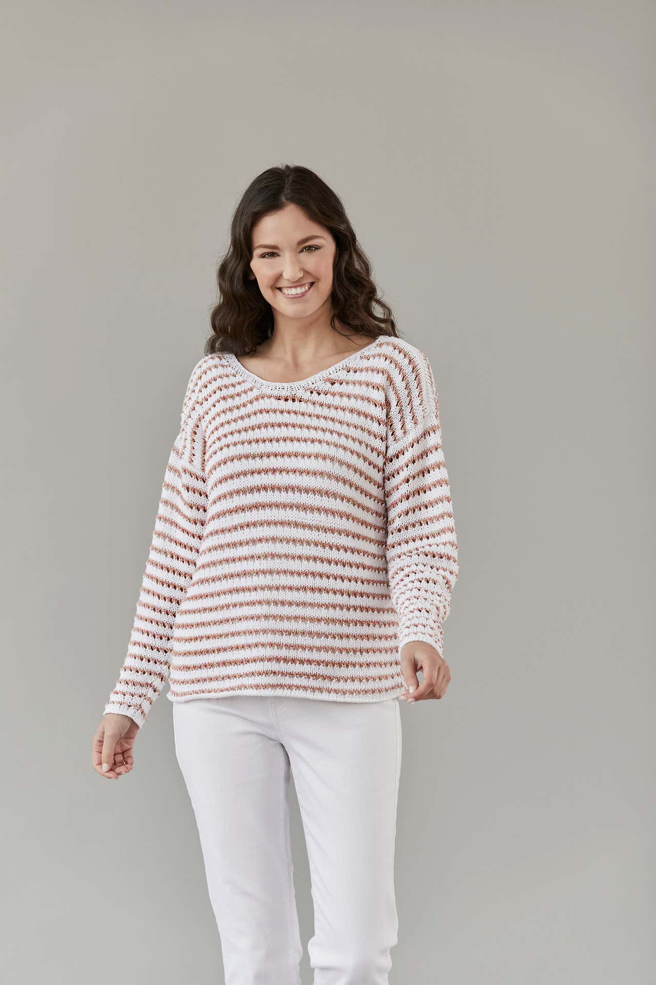 Tahki Yarns Poplar Pullover Knitting Pattern