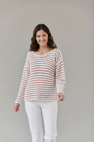 Tahki Yarns Poplar Pullover Knitting Pattern