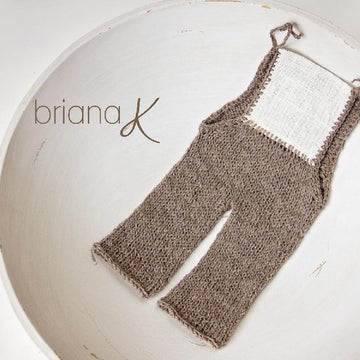 Lace Knit Overall Set