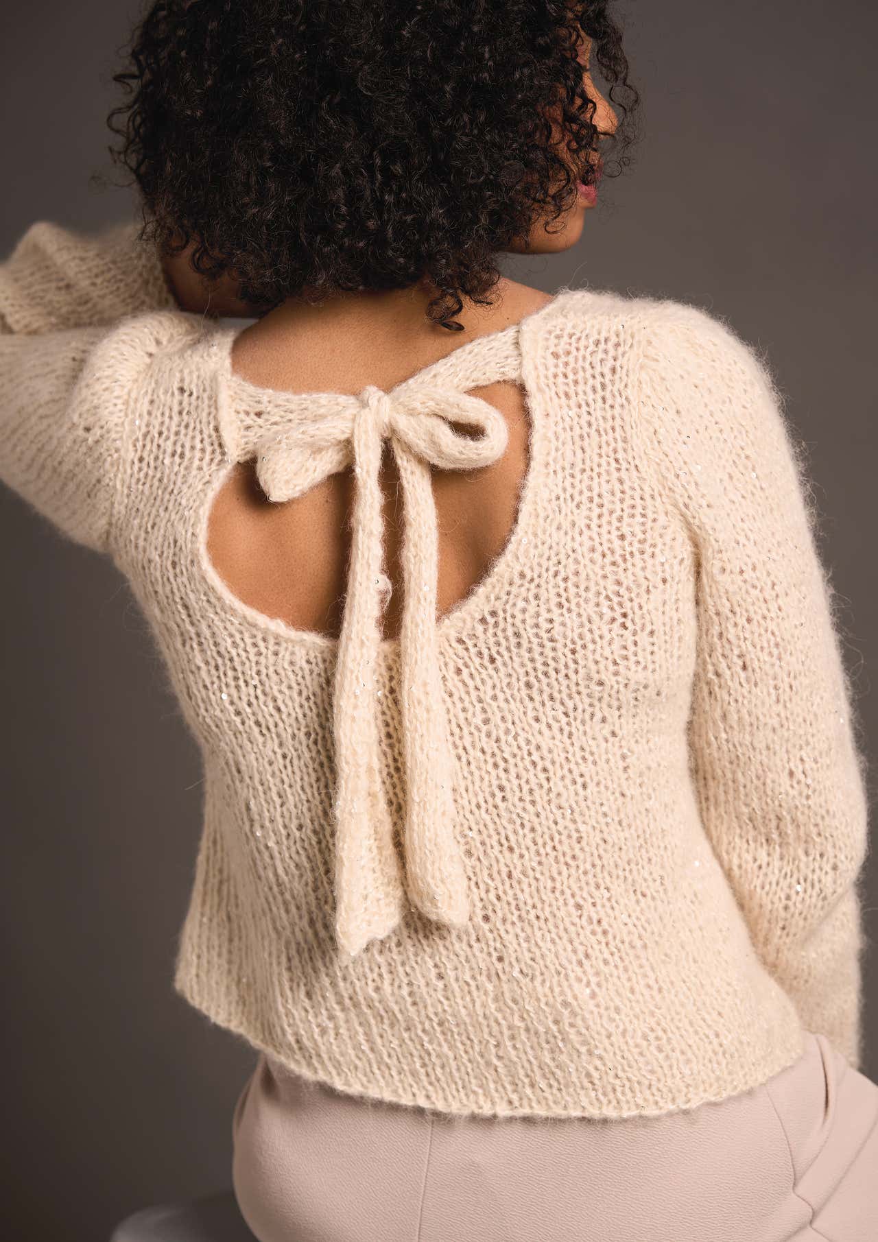 Loren In Rowan Alpaca Sparkle Jumper Knitting Pattern