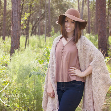 Chardonnay Crochet Wrap