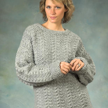 UnixexÃ¢â‚¬â„¢s Slip Stitch Pullover Jumper Knitting Pattern