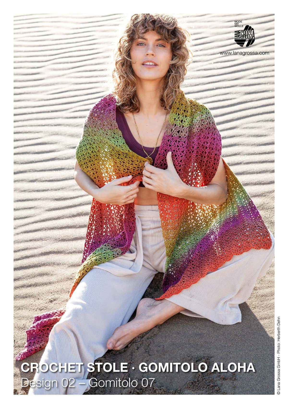Lana Grossa Crochet Stole Pattern