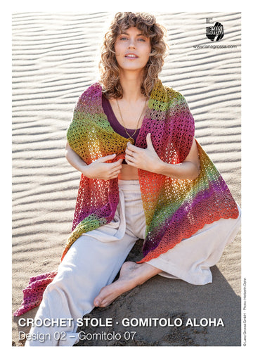 Lana Grossa Crochet Stole Pattern