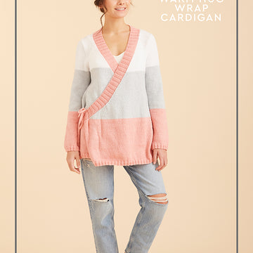Paintbox Yarns Warm Hug Wrap Cardigan Knitting Pattern