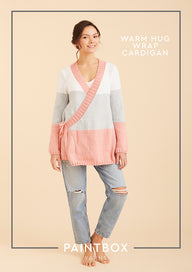 Paintbox Yarns Warm Hug Wrap Cardigan Knitting Pattern