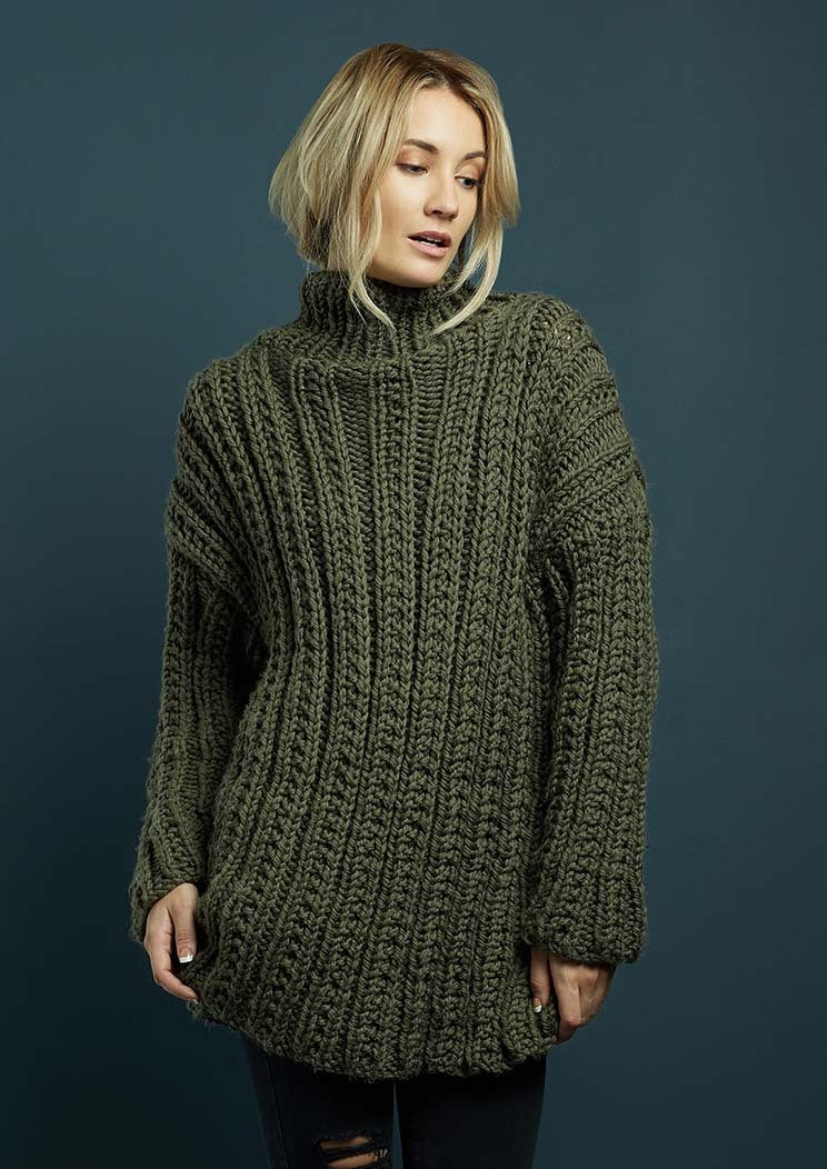 Mia Sweater Jumper Knitting Pattern