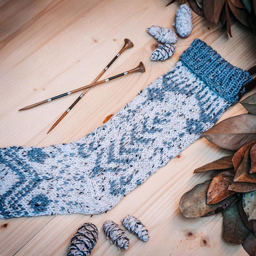 White Spruce Knit Stocking