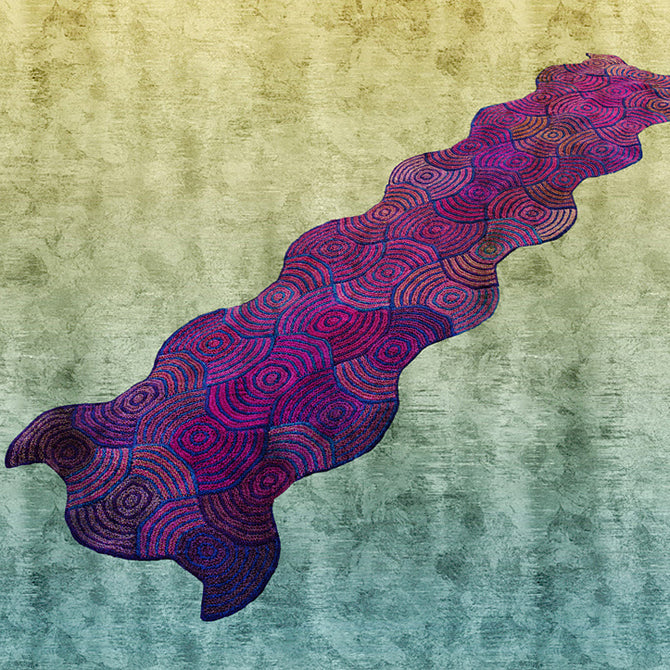 Jojoland Sinuous Shawl Wrap Knitting Pattern