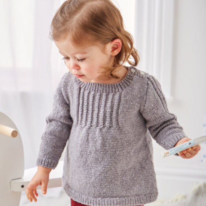 Sirdar Smocked Heirloom Sweater Jumper Knitting Pattern
