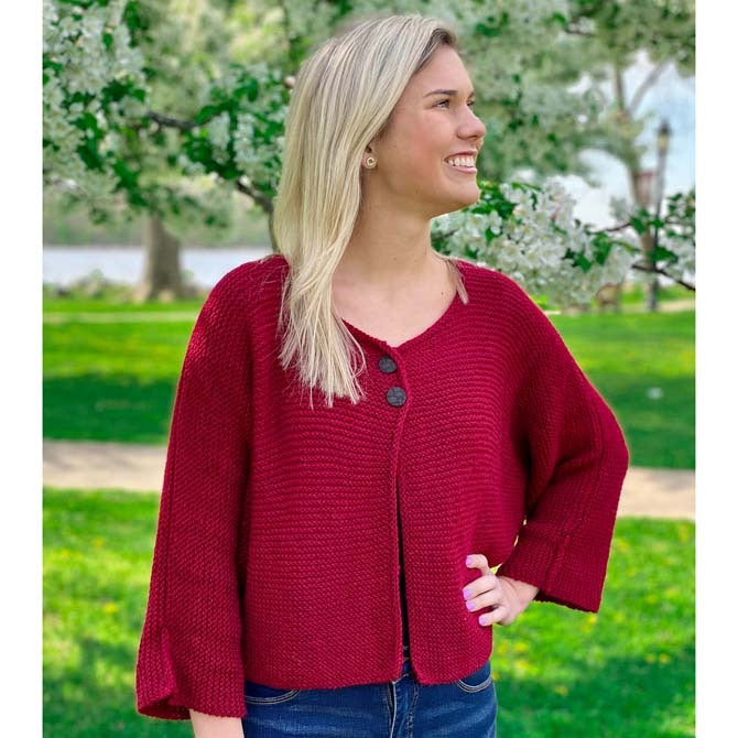 Plymouth Yarn Ladies Jacket Cardigan Knitting Pattern