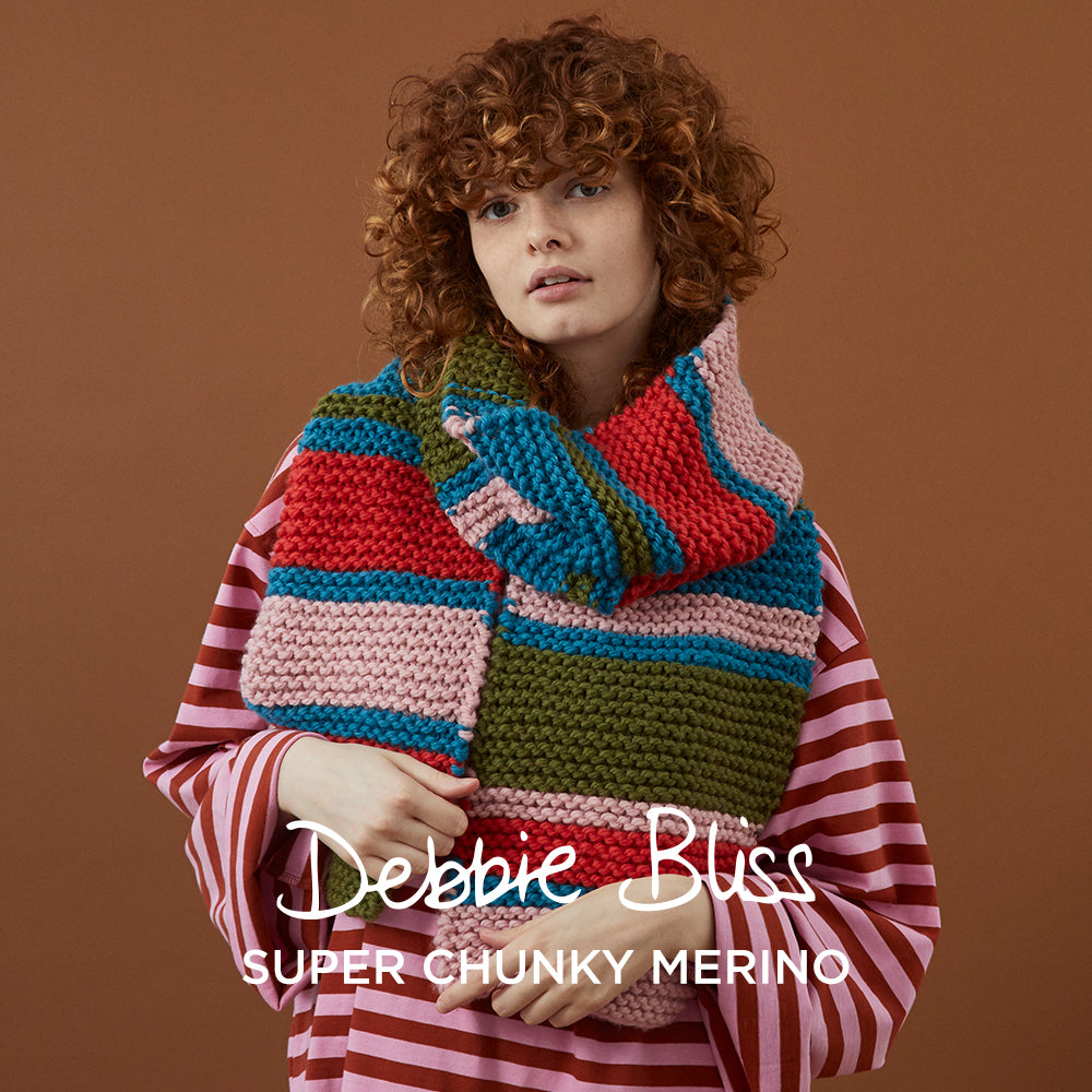 Debbie Bliss Striped Garter Stitch Scarf (Free) - Yarn.com