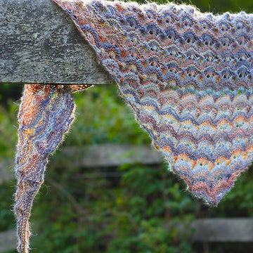 Melo Melo Shawl Wrap Knitting Pattern