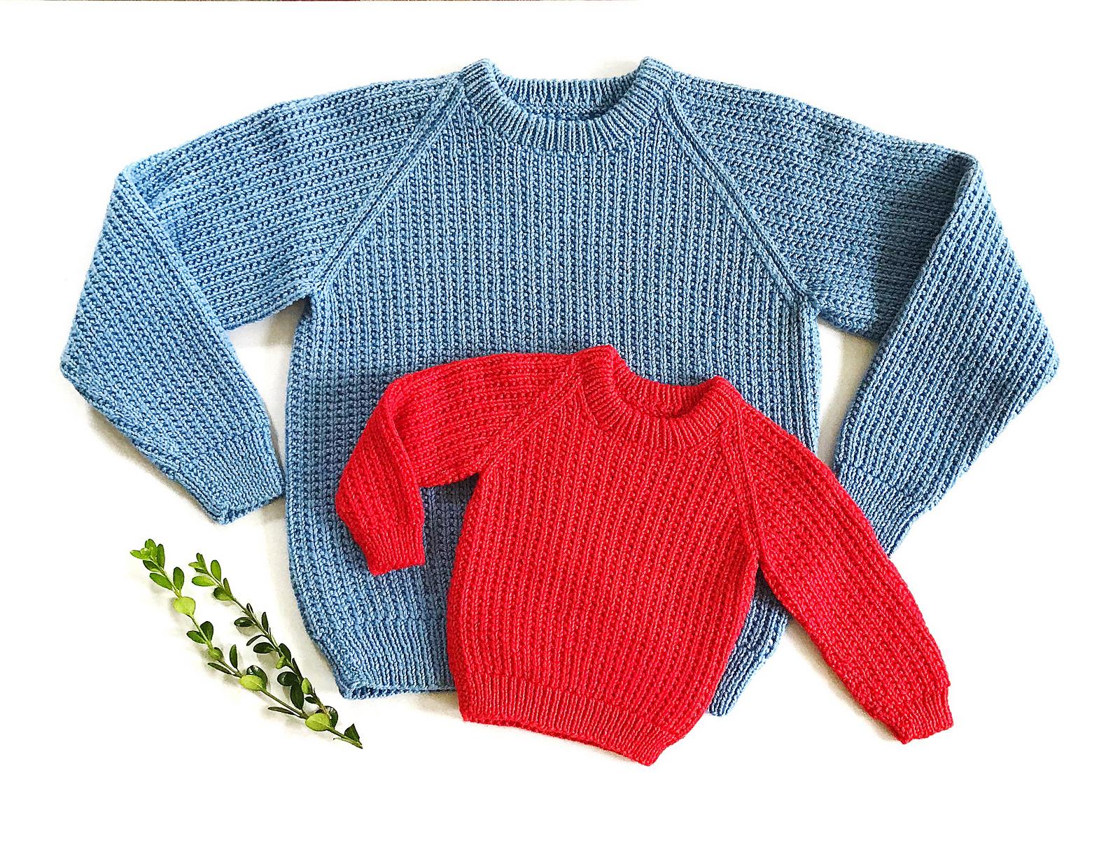 #16 English Rib Pullover for the Family