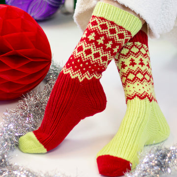 Universal Yarn Holiday Elf Socks