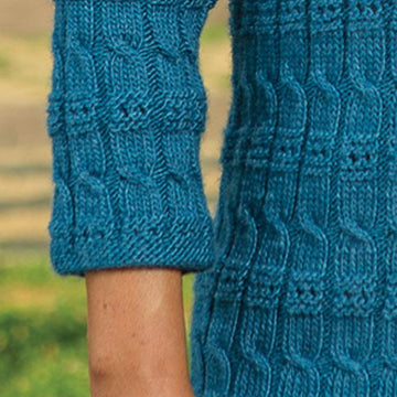 Cable and Eyelet Pullover #186