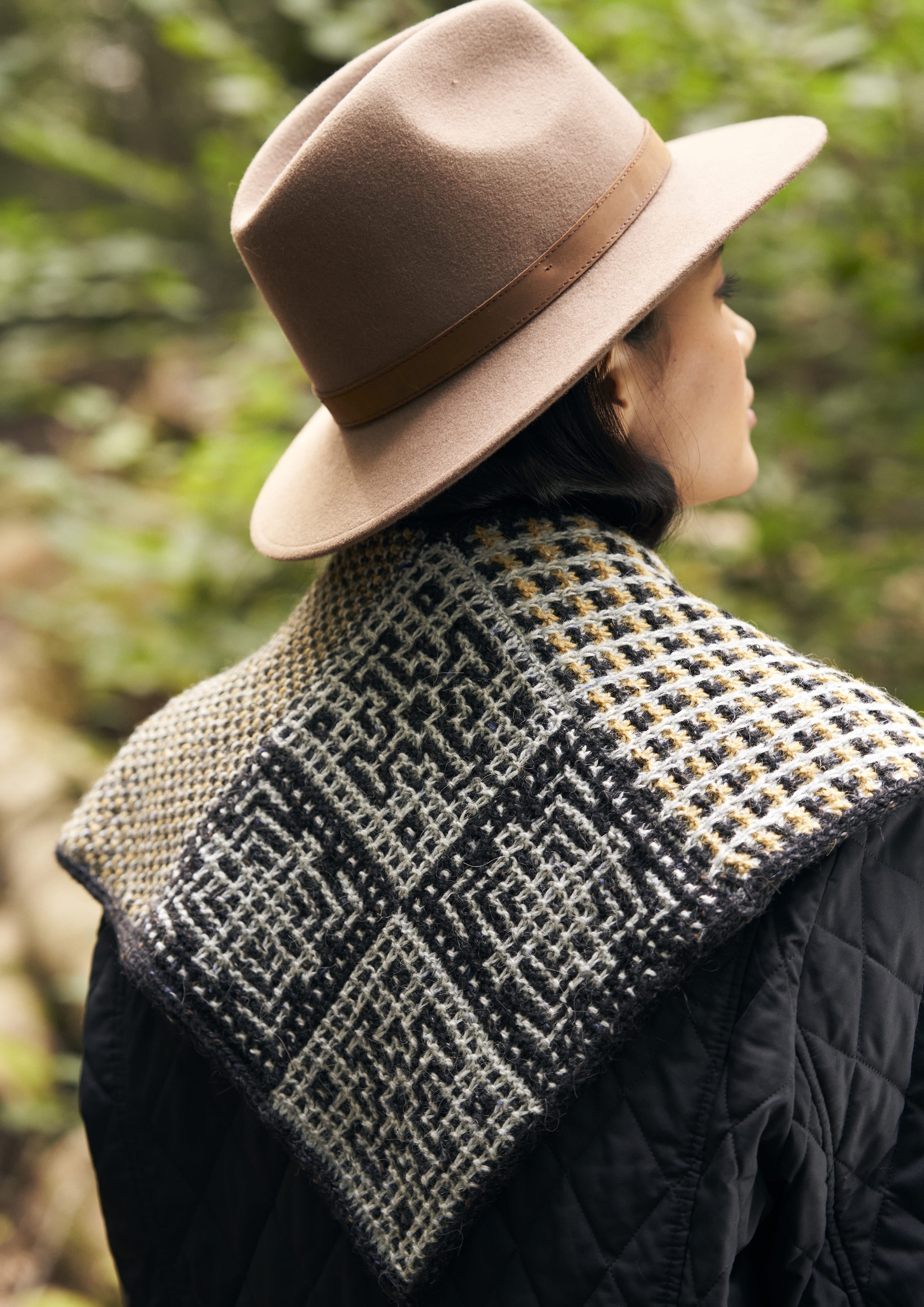 Mosaic Shawl Wrap Knitting Pattern