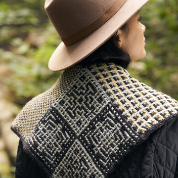 Mosaic Shawl Wrap Knitting Pattern