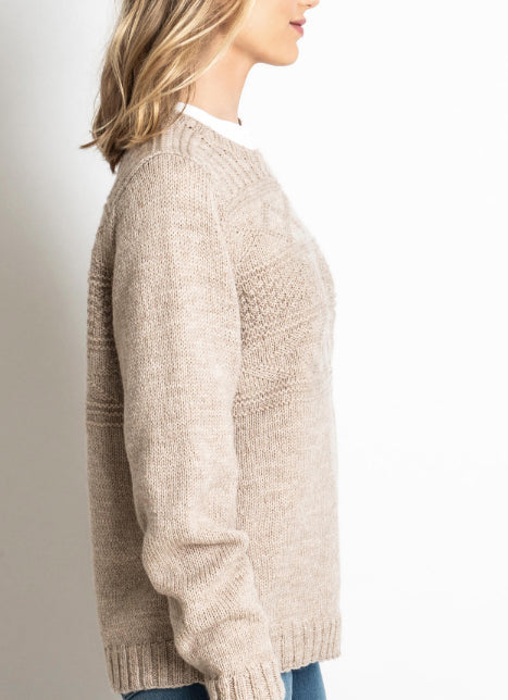 Blue Sky Fibers Pemberton Pullover Jumper Knitting Pattern