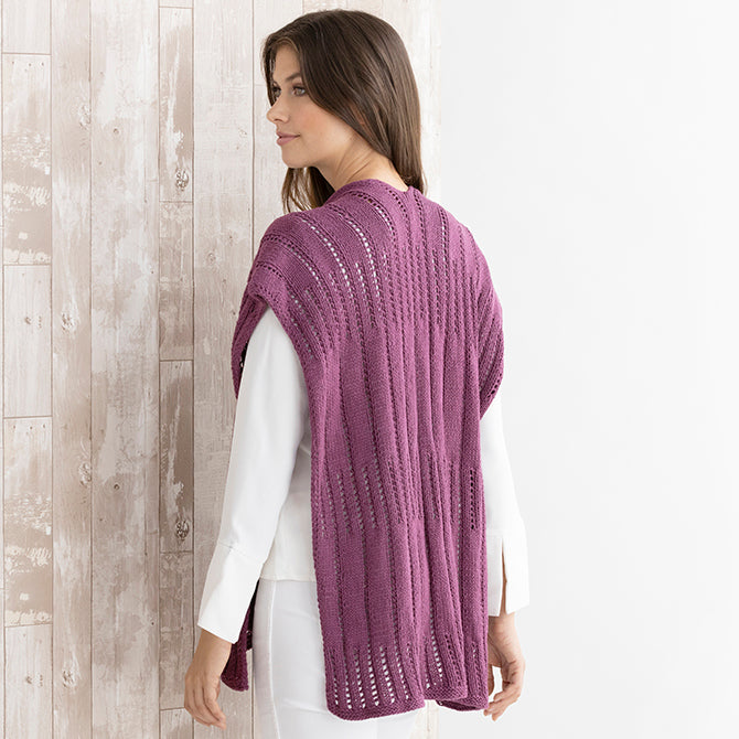 String Viviana Ruana Cape Knitting Pattern